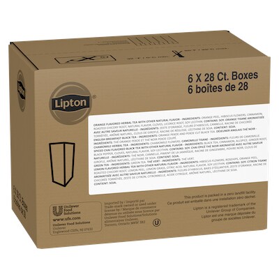 Lipton® Hot Tea Black & Herbal Variety 6 x 28 bags - Lipton® varieties suit every mood.
